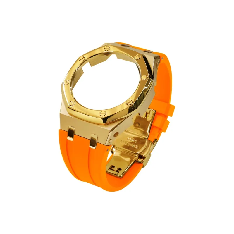 Keppot Compatible With Farmhouse Oak GA 2100 GA 2110 GA B2100 Modified Metal Strap Watch Case Unisex-30
