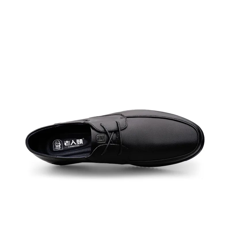 LAORENTOU Dress Shoes Men Low Top Black/Brown-3