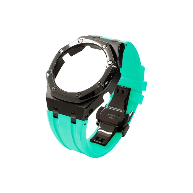 Keppot Compatible With Farmhouse Oak GA 2100 GA 2110 GA B2100 Modified Metal Strap Watch Case Unisex-23