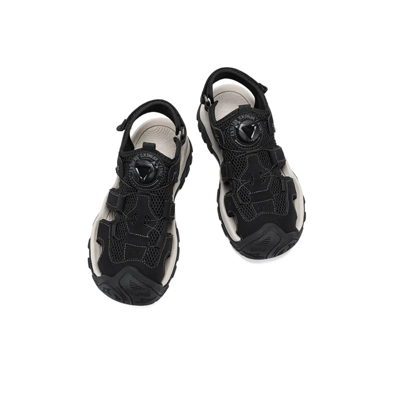 G.N.SHIJIA River Trekking Shoes Men Black/Khaki-5
