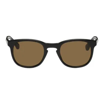 DRIES VAN NOTEN Acetate Sheet Rectangular Sunglasses Unisex Black