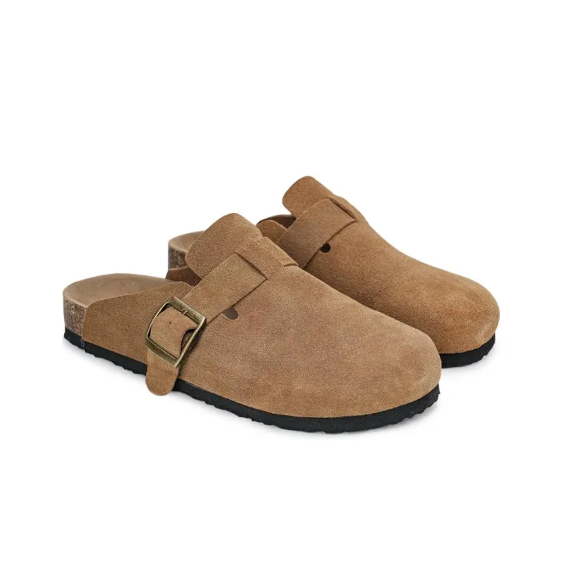 MIIRACER Slide Slippers Women's Khaki-1