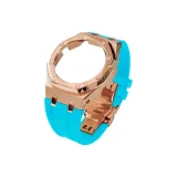 Sand Rose Steel Case+Sky Blue Strap+Rose Butterfly Clasp+Tool