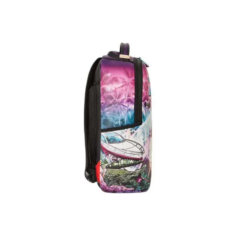 SPRAYGROUND Faux Leather Backpack Unisex Purple-3
