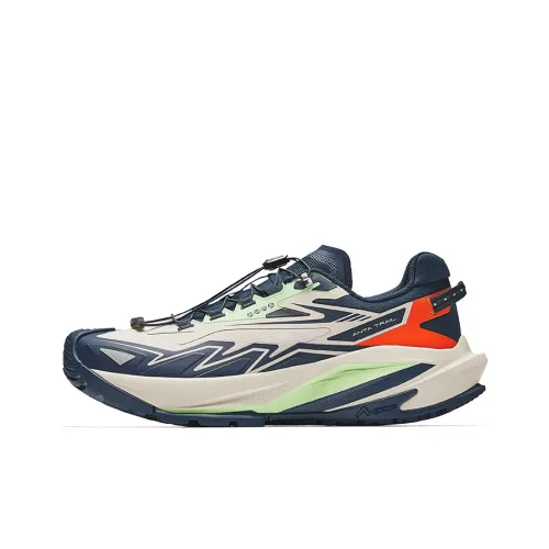 Anta Cushioning Wear-Resistant Low-Top Running Shoes Men's Mo Dai Blue
