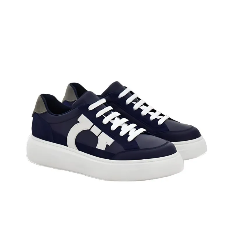 Ferragamo Gancini Leather Sneakers-2