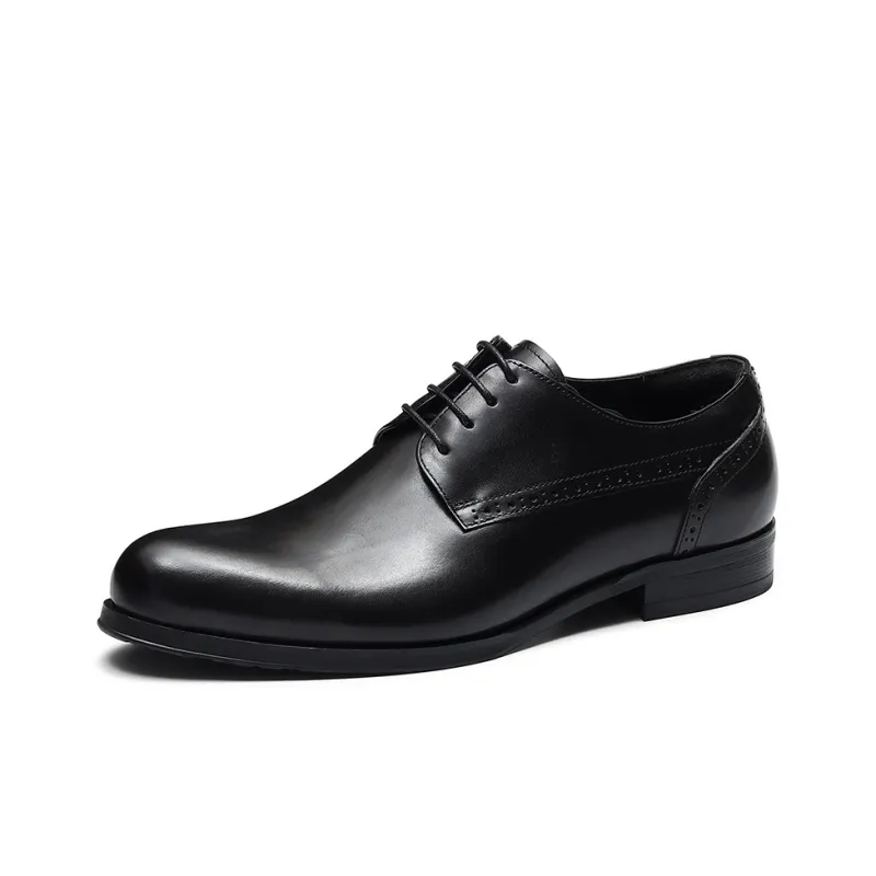 ASTON M.JAZZ Dress Shoes Men Low Top Black/Burgundy-1