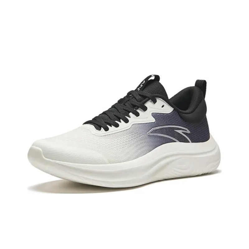 Anta Breathable Lightweight Low Top Casual Running Shoes Men's White Black-1