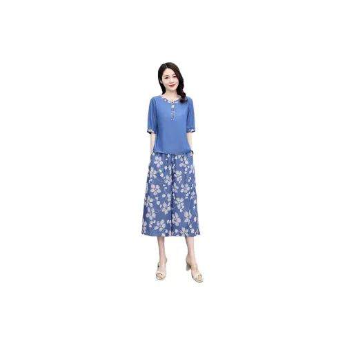 Fele.d Casual Suits Women's Blue