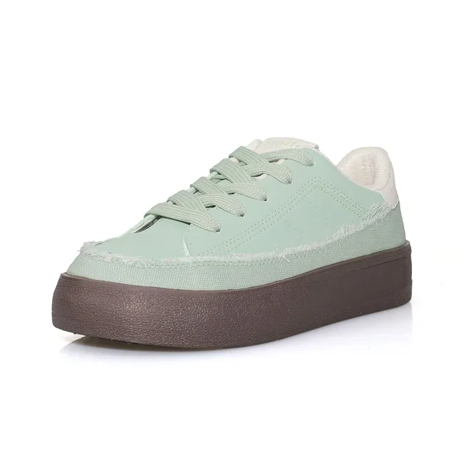 B10CROWN Lightweight And Breathable Low Top Skateboard Shoes Women's Mint Green-2