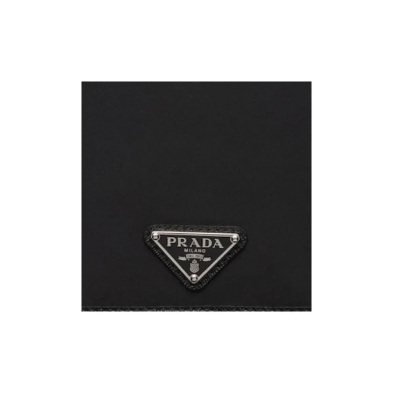 PRADA Recycled Nylon Wallet Men's Black-4