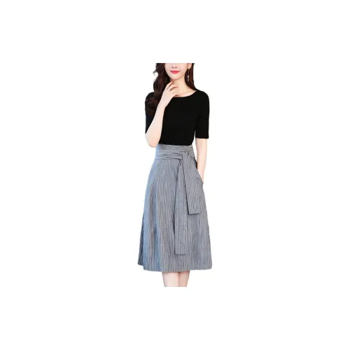 Hang Yi Court Two Piece Skirt Sets Women's Image Color