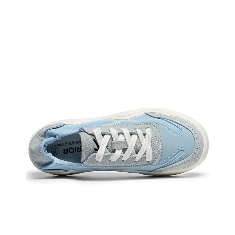 Warrior Durable Lightweight And Breathable Low Top Canvas Shoes Women's Light Blue-2