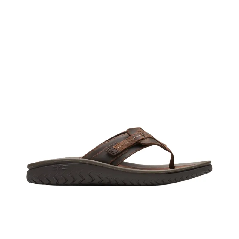 Clarks EVA Slip-Resistant Flip Flops Men's Brown-1