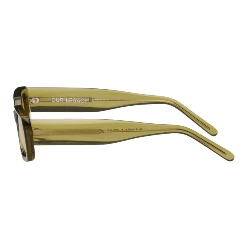 OUR LEGACY Acetate Irregular Shape Sunglasses Men's Green-1
