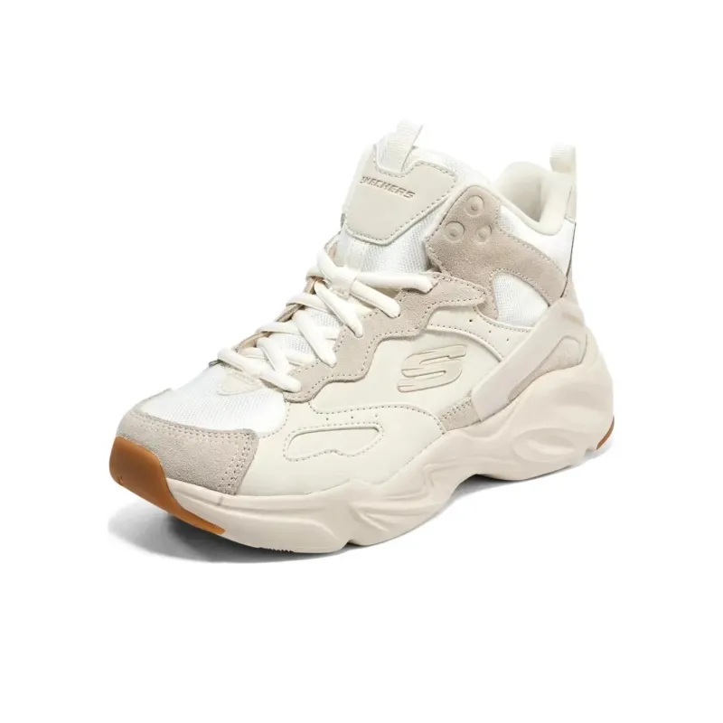 Skechers Stamina Airy Anti Slip Wear Resistant High Top Casual Shoes Women's Khaki White-2