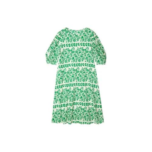 URLAZH Short-Sleeved Dresses Women's Bright Green