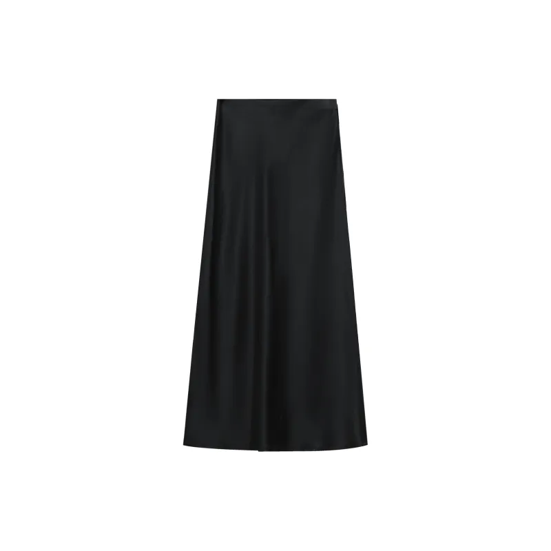 THE SEA LIFE Casual Long Skirt Women's Black Mage-1