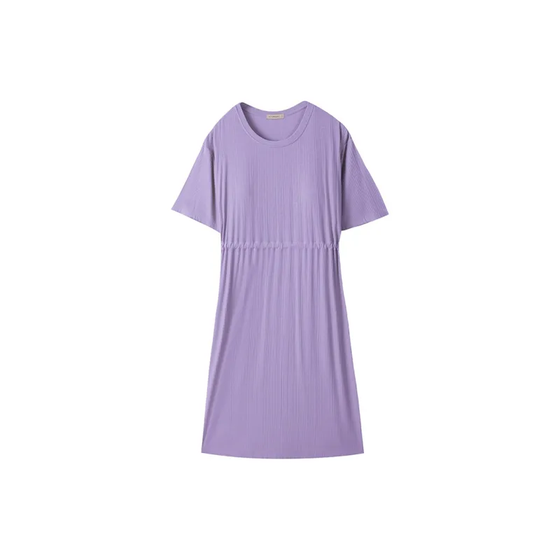 AUTUMNDEER Nightgown Women's Taro Purple-0
