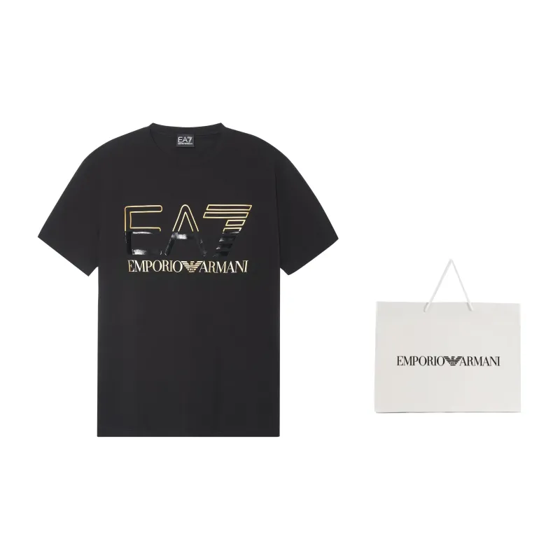 EMPORIO ARMANI T Shirt Men's Black Gold-2