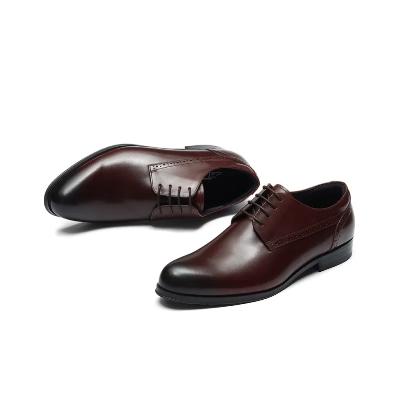 ASTON M.JAZZ Dress Shoes Men Low Top Black/Burgundy-11