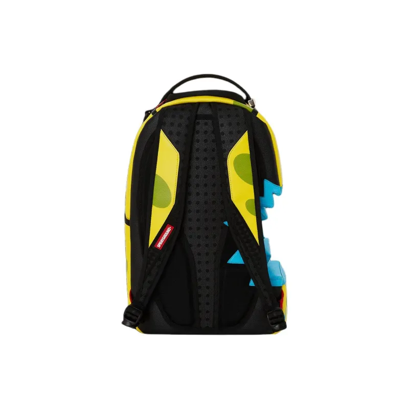 SPRAYGROUND Faux Leather Backpack Unisex Yellow-4