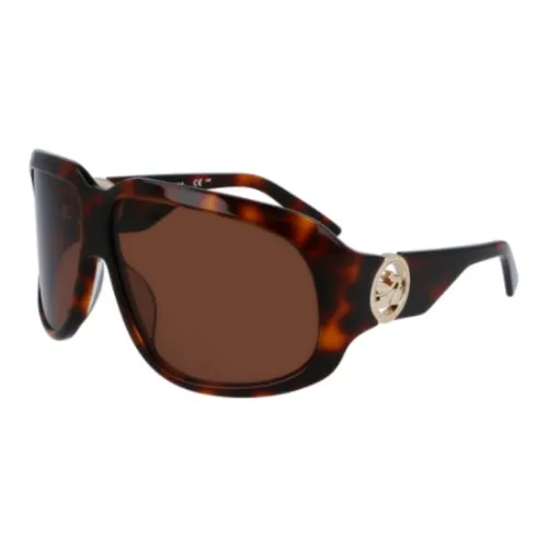 LONGCHAMP Square Sunglasses Women's Tortoiseshell