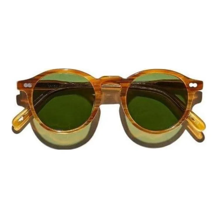 MOSCOT Round Sunglasses Unisex Brown-1