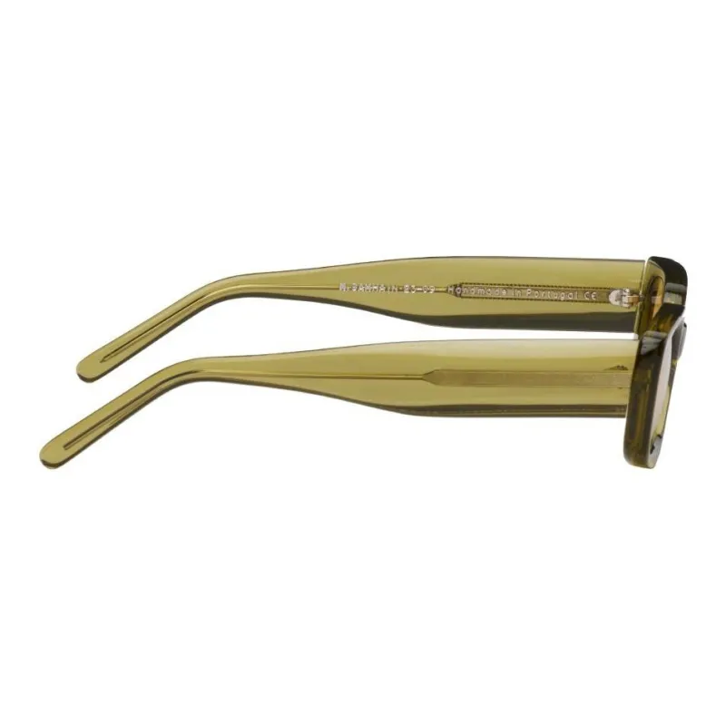 OUR LEGACY Acetate Irregular Shape Sunglasses Men's Green-2