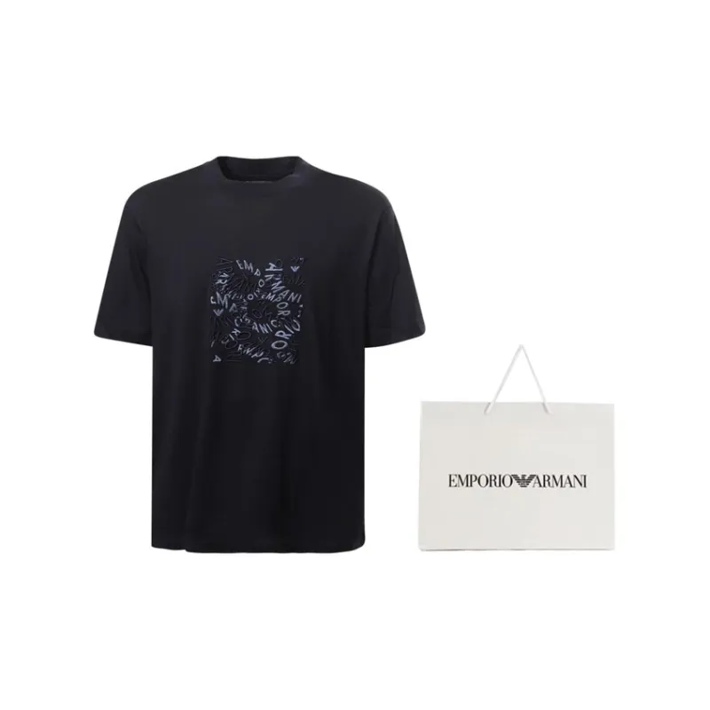 EMPORIO ARMANI T Shirt Men's Marine Blue-2