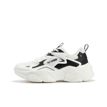 361° Ode MONO Yarn Edition Slip Resistant, Abrasion Resistant, Breathable Low Top Casual Shoes Women's White Black