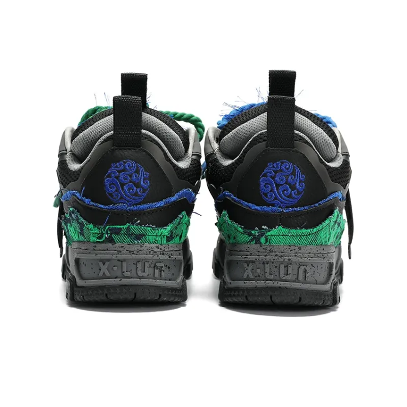 X·LUN Cushioning Height Increasing Slip Resistant Mid Top Skateboard Shoes Unisex-4