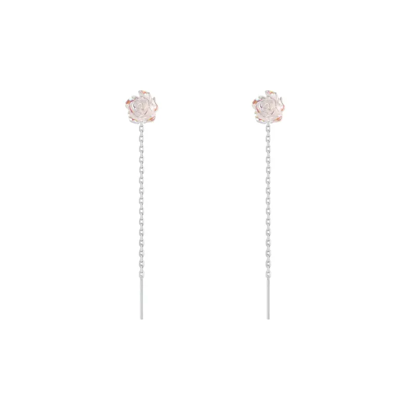 BLEC S925 Silver Drop Earrings Women's-2