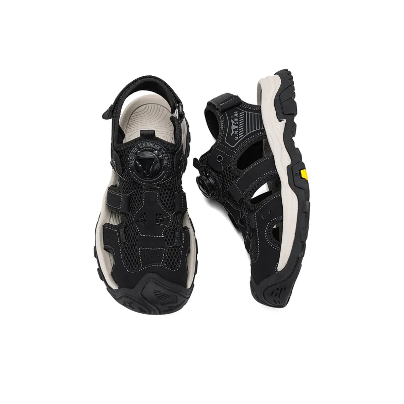 G.N.SHIJIA River Trekking Shoes Men Black/Khaki-6