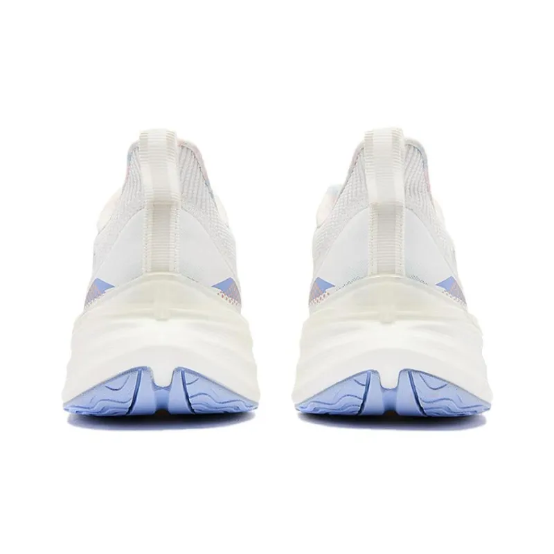 QIAODAN Shock Absorbers With Slip Resistant Features Low Top Training Running Shoes Women's White Green-4