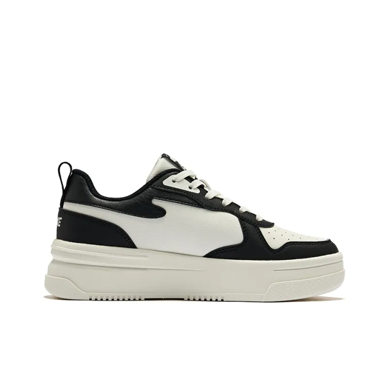 Erke Spring Dawn 2.0 Wear-Resistant Slip-Resistant Low-Top Skateboard Shoes Women's Microcrystal White/Jet Black-1