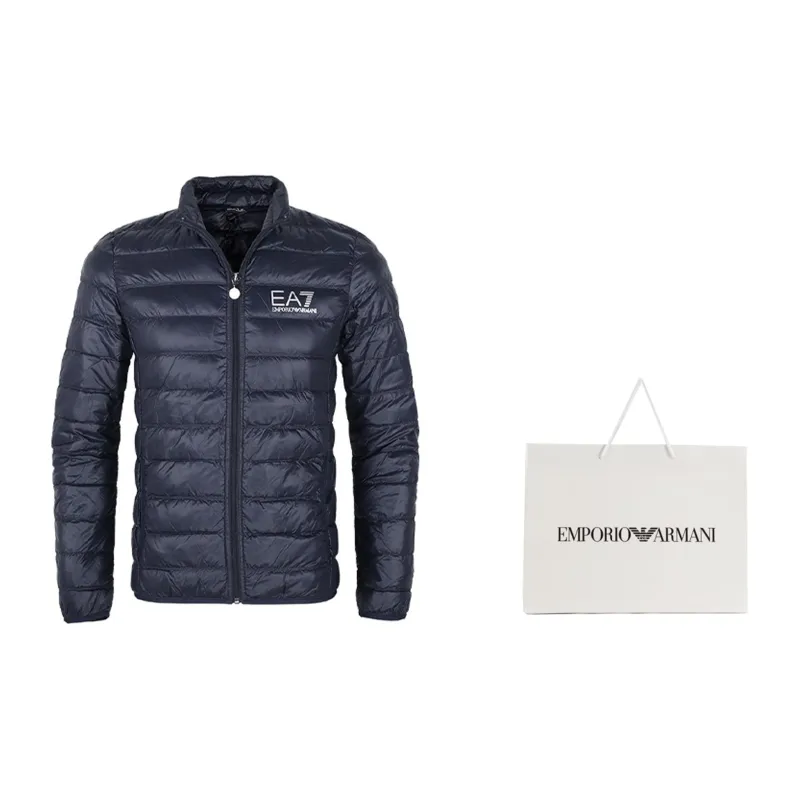 EMPORIO ARMANI Logo Printed Zipped Puffer Jacket-2