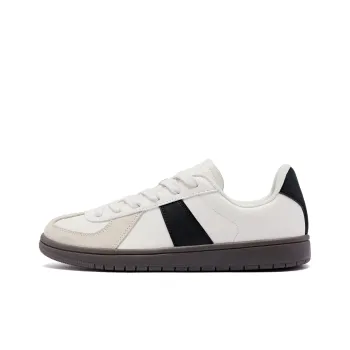 QIAODAN German Army Trainers Cushioning Wear Resistant Skateboard Shoes Women's Cream White