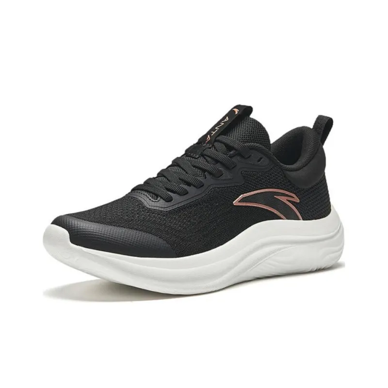 Anta Slip Resistant Low Top Running Shoes Women's Black-1