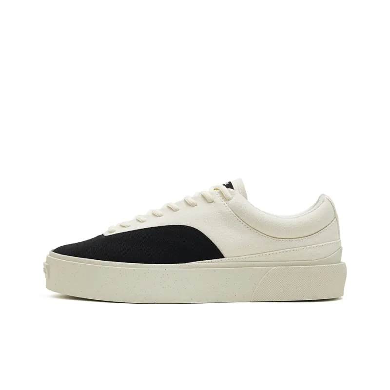 EQLZ EQUALIZER Fault 22 LO Low Top Skateboard Shoes Unisex White Black-0