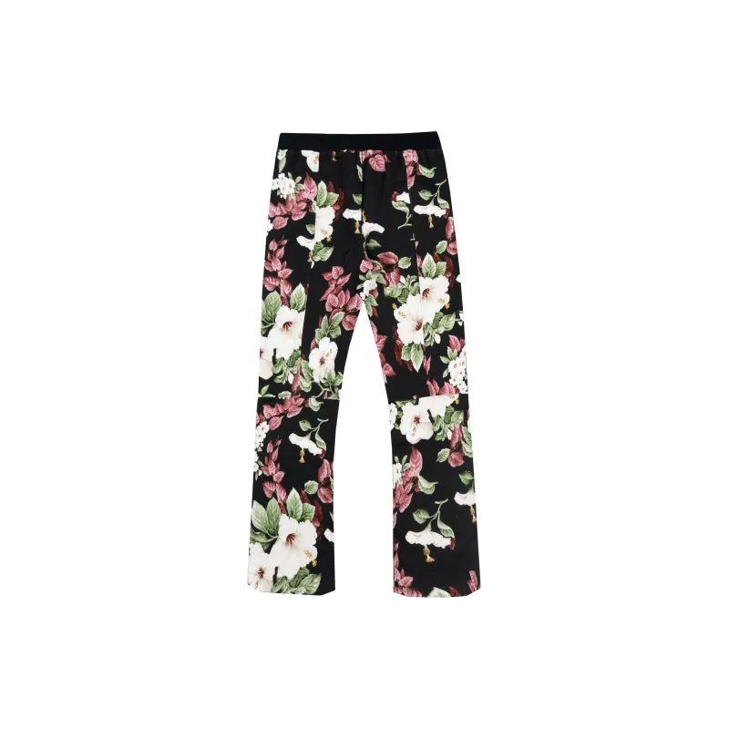 JUNGLE GURL Casual Pants Unisex Black-1
