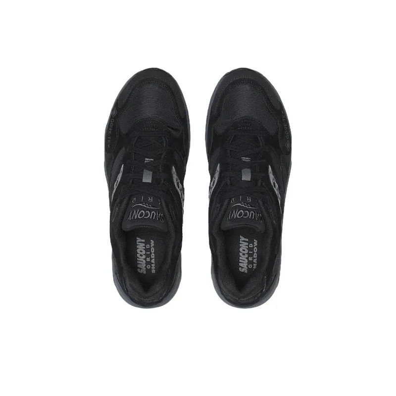 Saucony Grid Shadow 2 Abrasion Resistant Low Top Running Shoes Men's Black-3