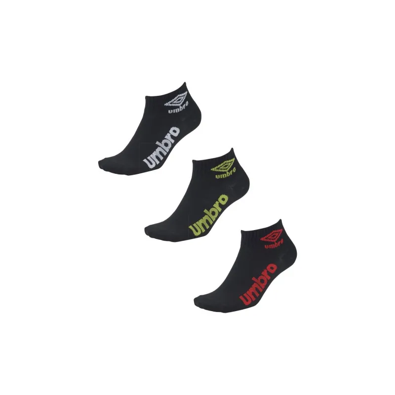 Umbro Ankle Socks Men's 3 Pack Black-0