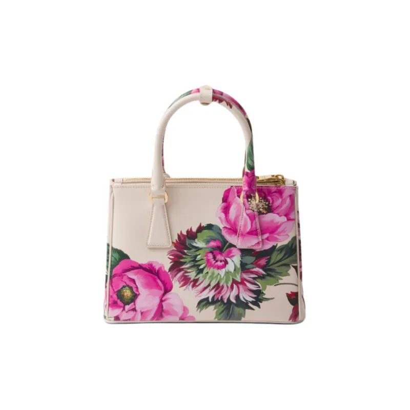 PRADA Saffiano Leather Shoulder Bag Crossbody Bag Handbag Women's Autumn Begonia Pink Red-3