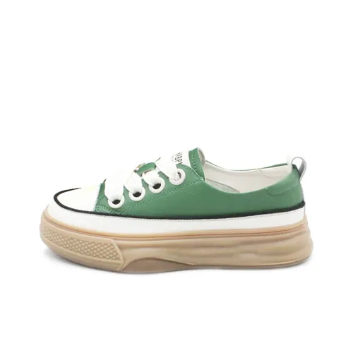 AILESHANG Skateboard Shoes Women's Low-Top Green