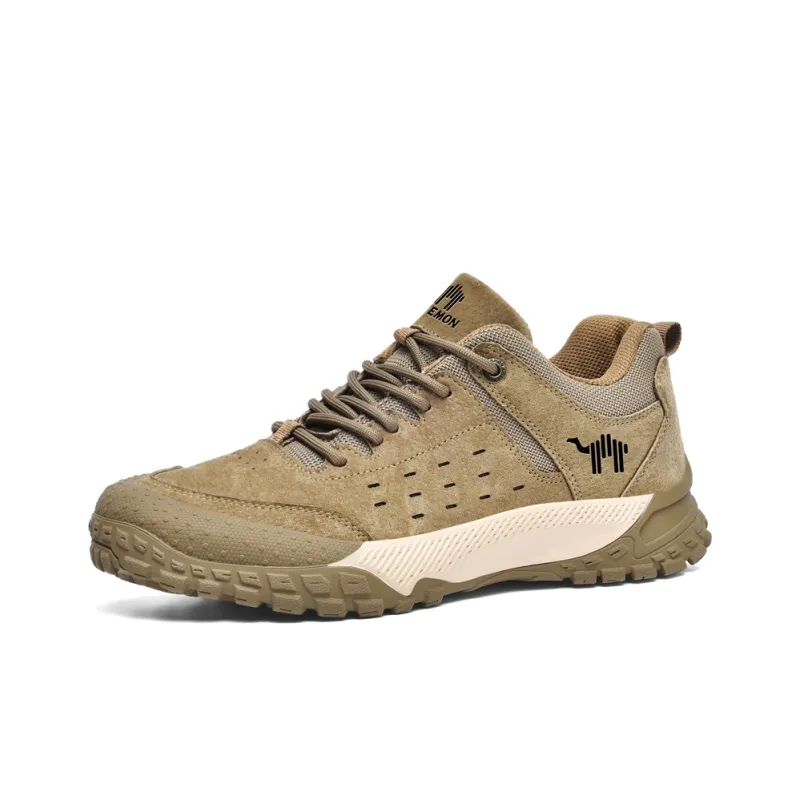 Pilot The Camel Anti-Slip And Wear-Resistant Coverage Low-Top Hiking Shoes Men's-10