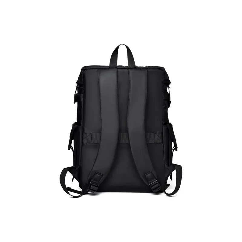 Venerable Brahma Durable Fabric Backpack Regular Unisex Black/Gray/Blue-4