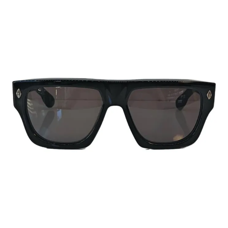 Chrome Hearts Acetate Irregular Shape Sunglasses Men's Black-1