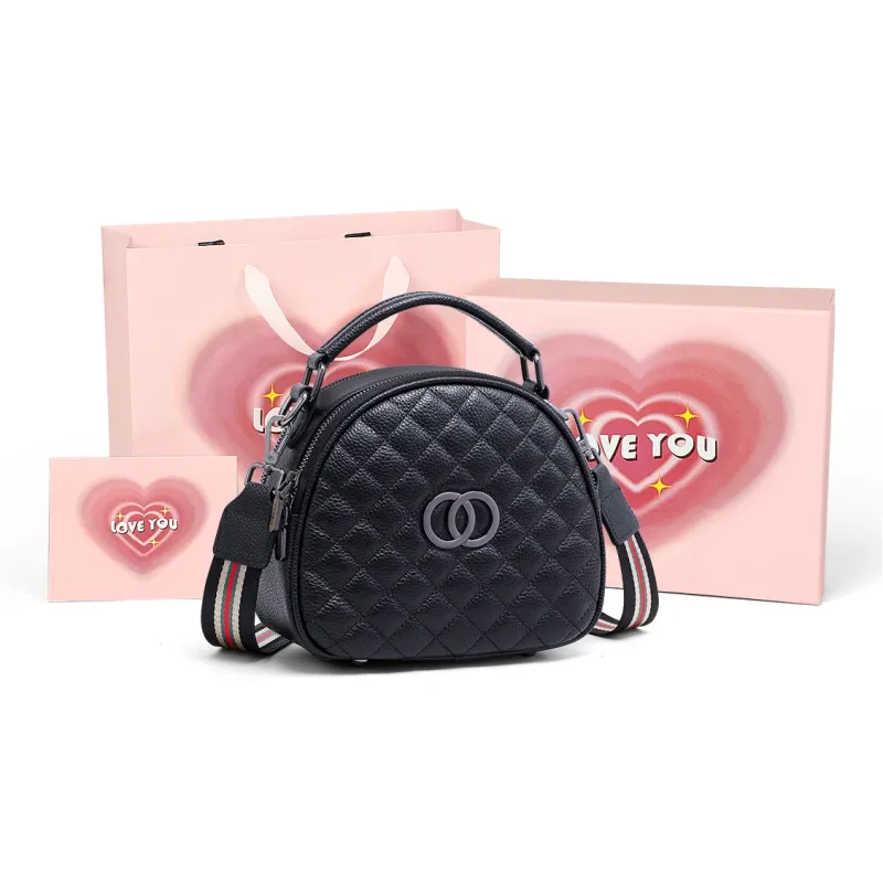 COMELY Cow Leather Patchwork Synthetic Leather Crossbody Bag Regular Women's Black-6