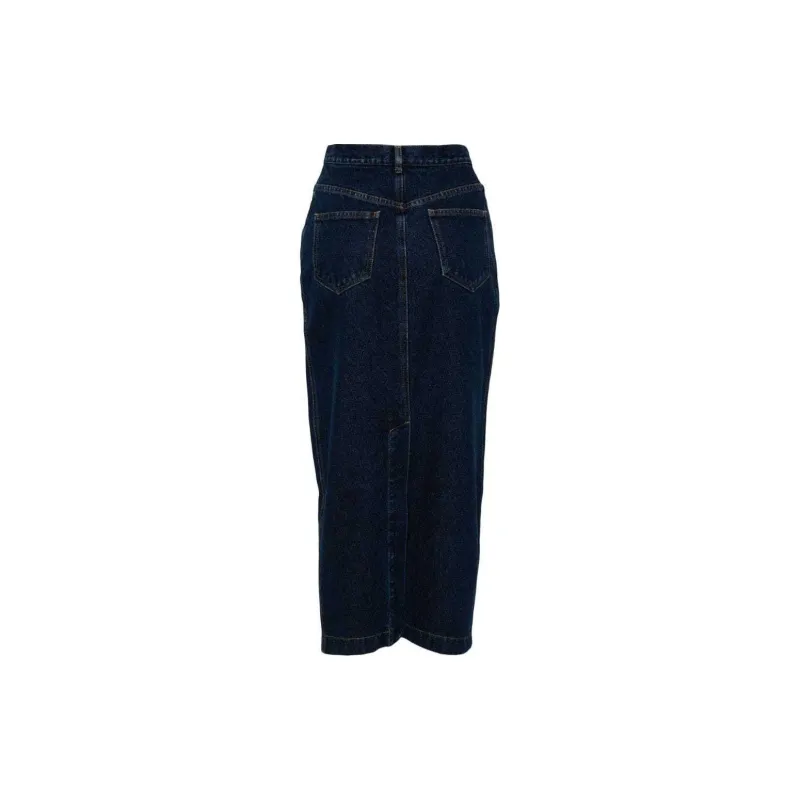 Oscar De La Renta Denim Pencil Skirt-1